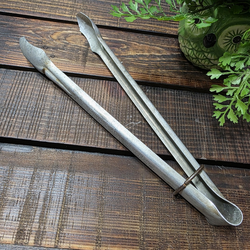 Vintage Aluminum Tongs with Advertising from Omaha, Nebraska